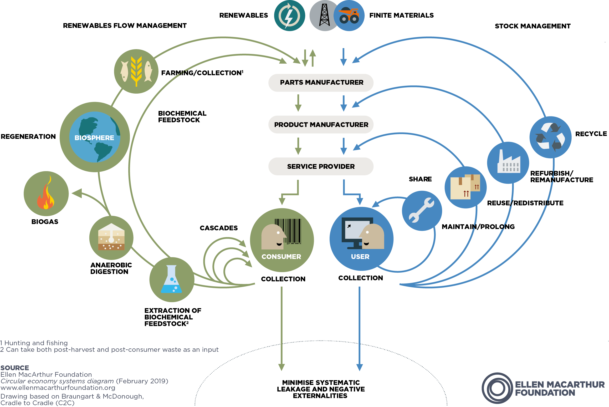 Circular Economy Concept - Butterfly Transformation